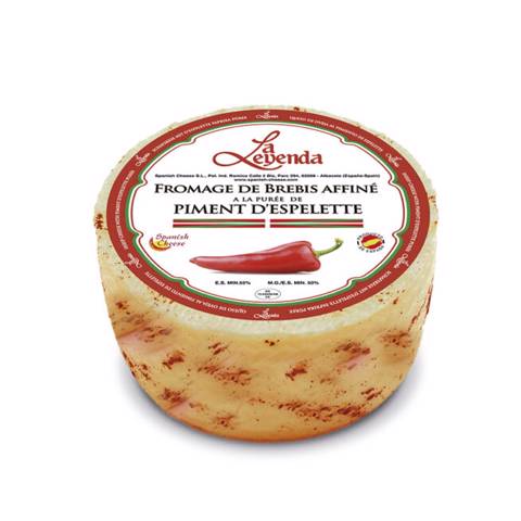 Pure Cured Sheep Cheese Espellete Red Pepper - 390g