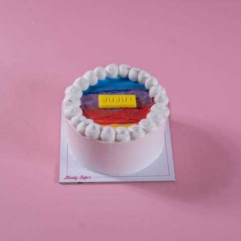 White Rainbow Cake - Small