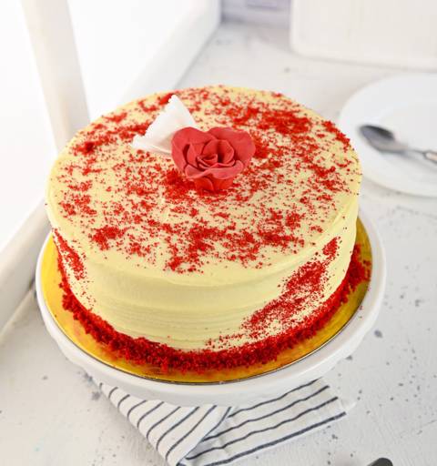 Rose Red Velvet Cake