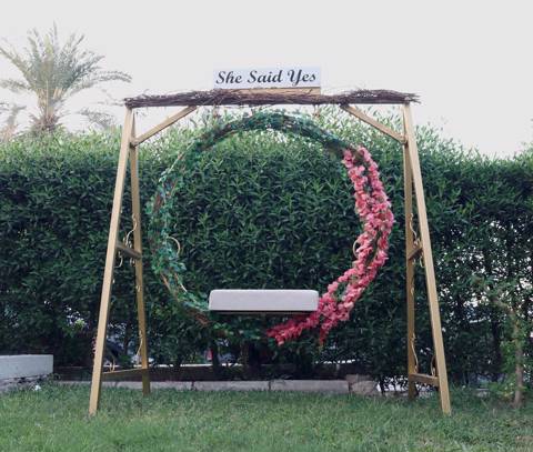 The Round Floral Swing