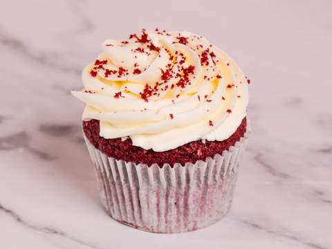 Ruby Red Velvet Cupcake