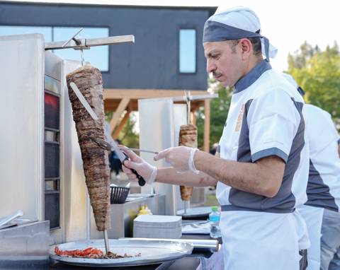 Beef Shawarma Station for 25 Persons