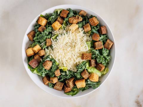 Skinny Kale Caesar Salad