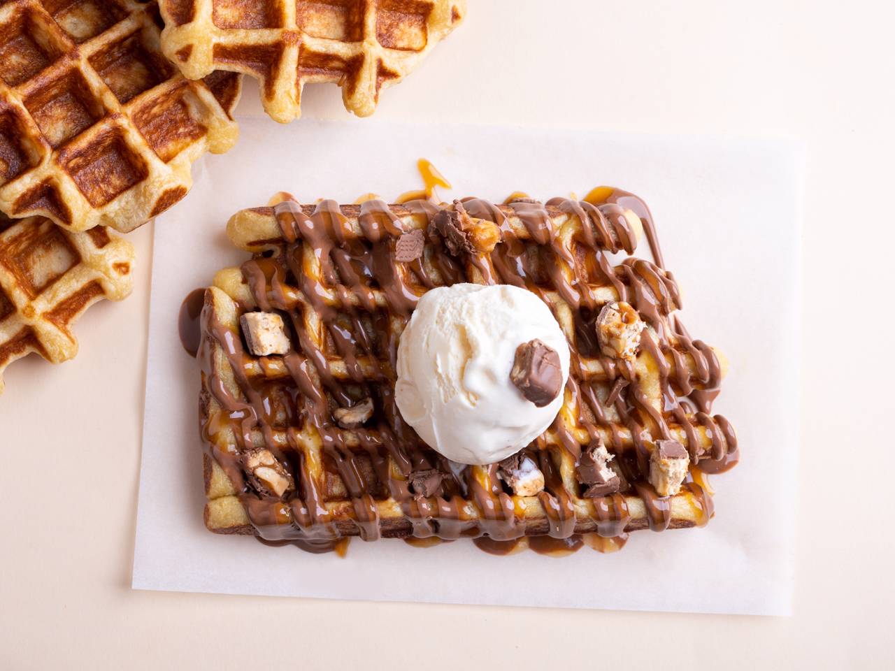 Snickers Salted Caramel Waffle