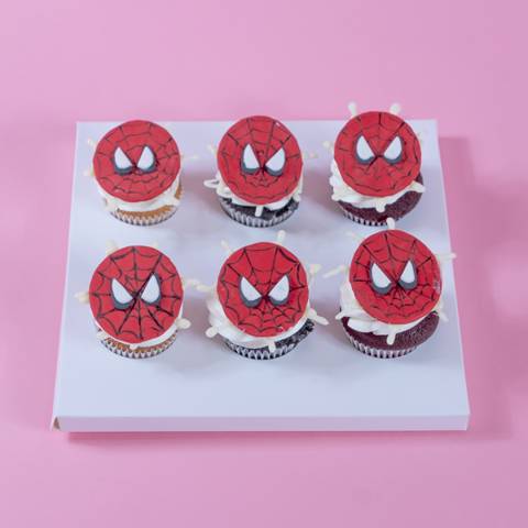 Spiderman Party Cupcakes