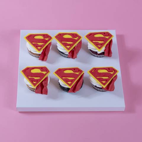 Superman Party Cupcakes