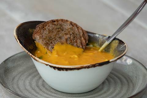 Sweet Potato & Corn Soup
