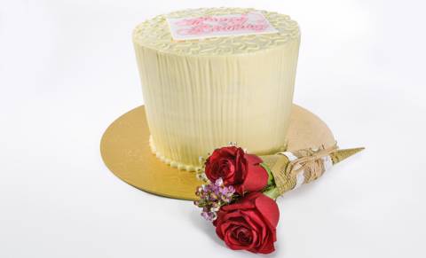 Tahiti Cake with Flowers