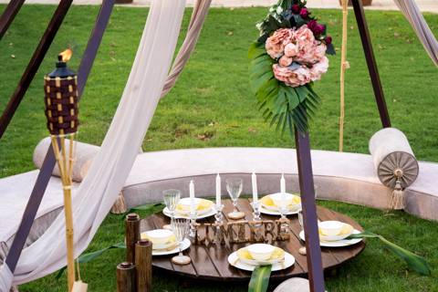 The Floral Tent for 12 Persons