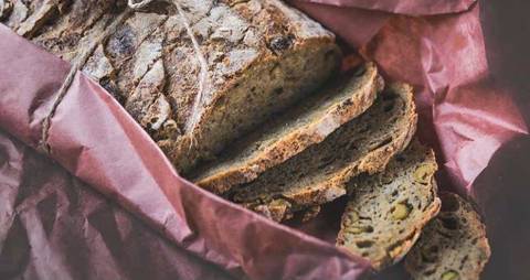 Dukkah & Green Olive Sourdough Bread