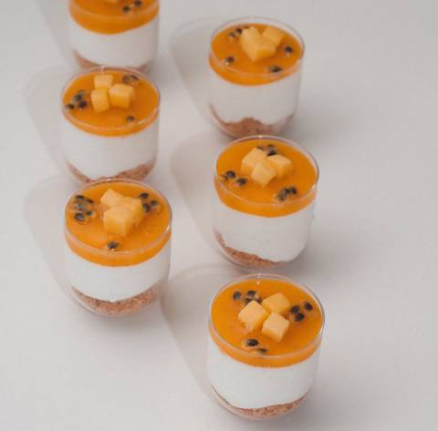 Mango Passion Cheesecake Cup