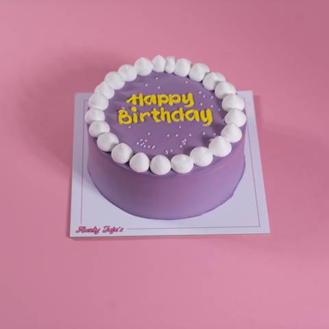 White Violet Cake - Medium