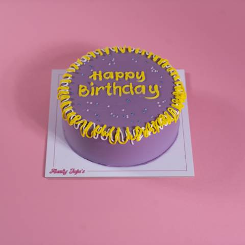 Yellow Violet Cake - Medium