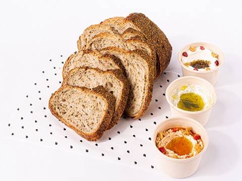 Zaatar Sourdough Bread & Dips Box