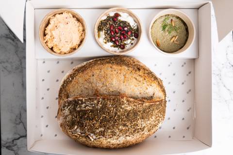 Zaatar Sourdough Bread & Dips Box