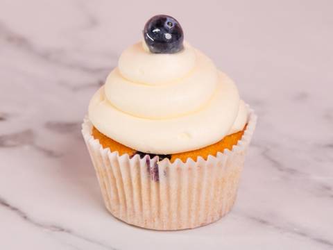 Zesty Blueberry Bliss Cupcake